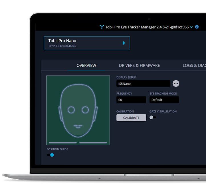 Tobii Pro Eye Tracker Manager