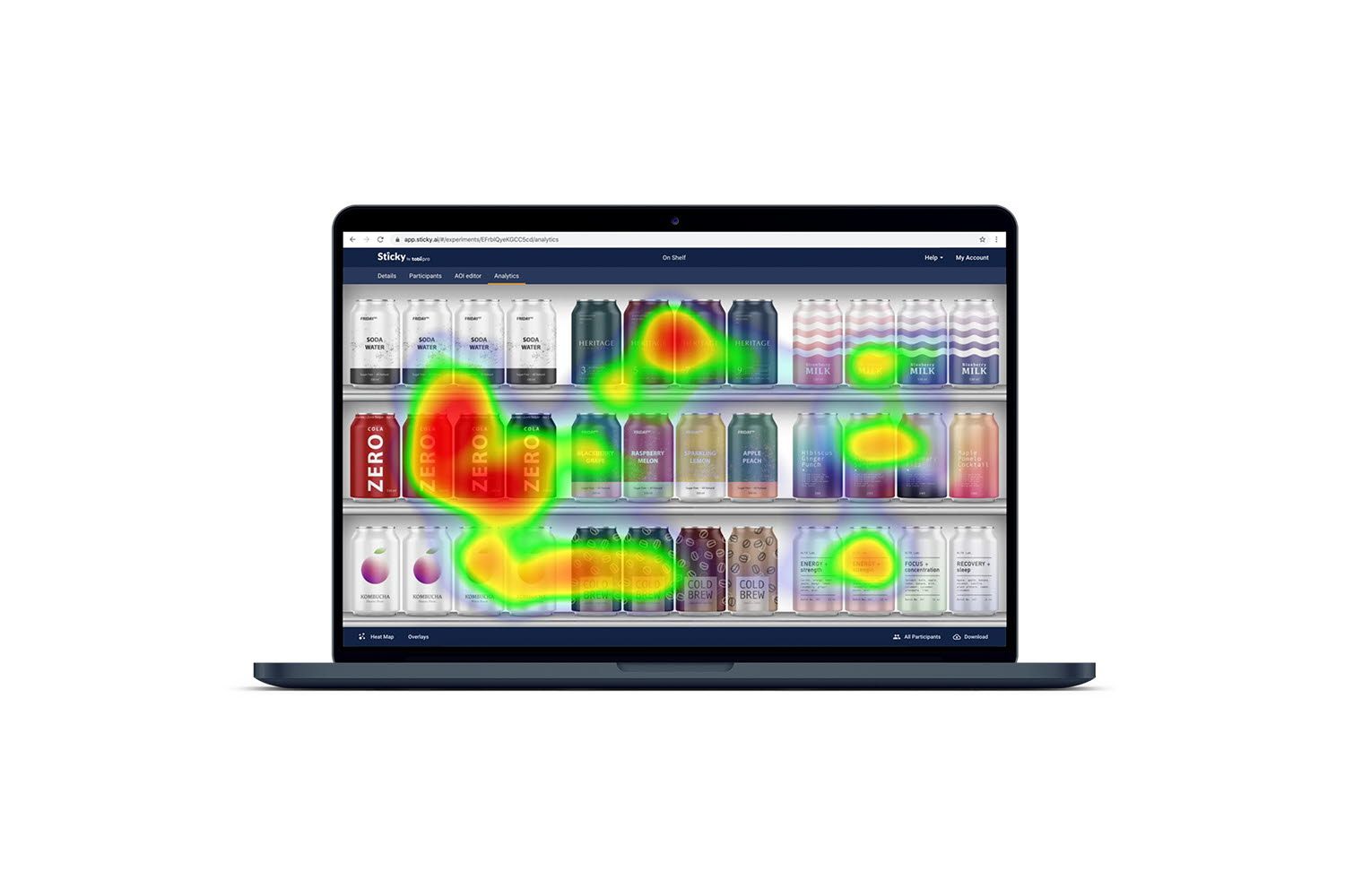 Online eye tracking gazeshare mapping with Sticky by Tobii Pro