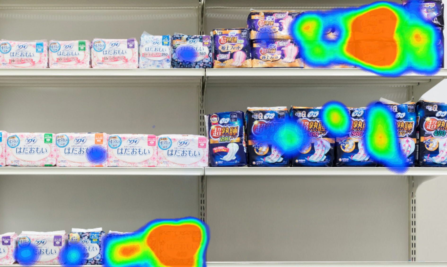 Shelving heat maps