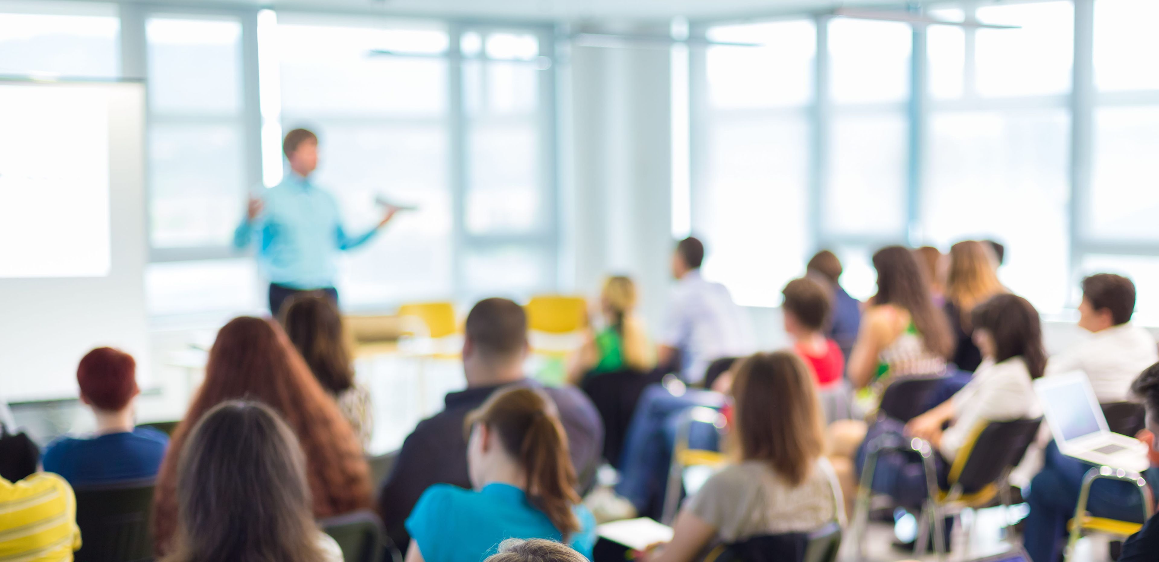 Person teaching a class