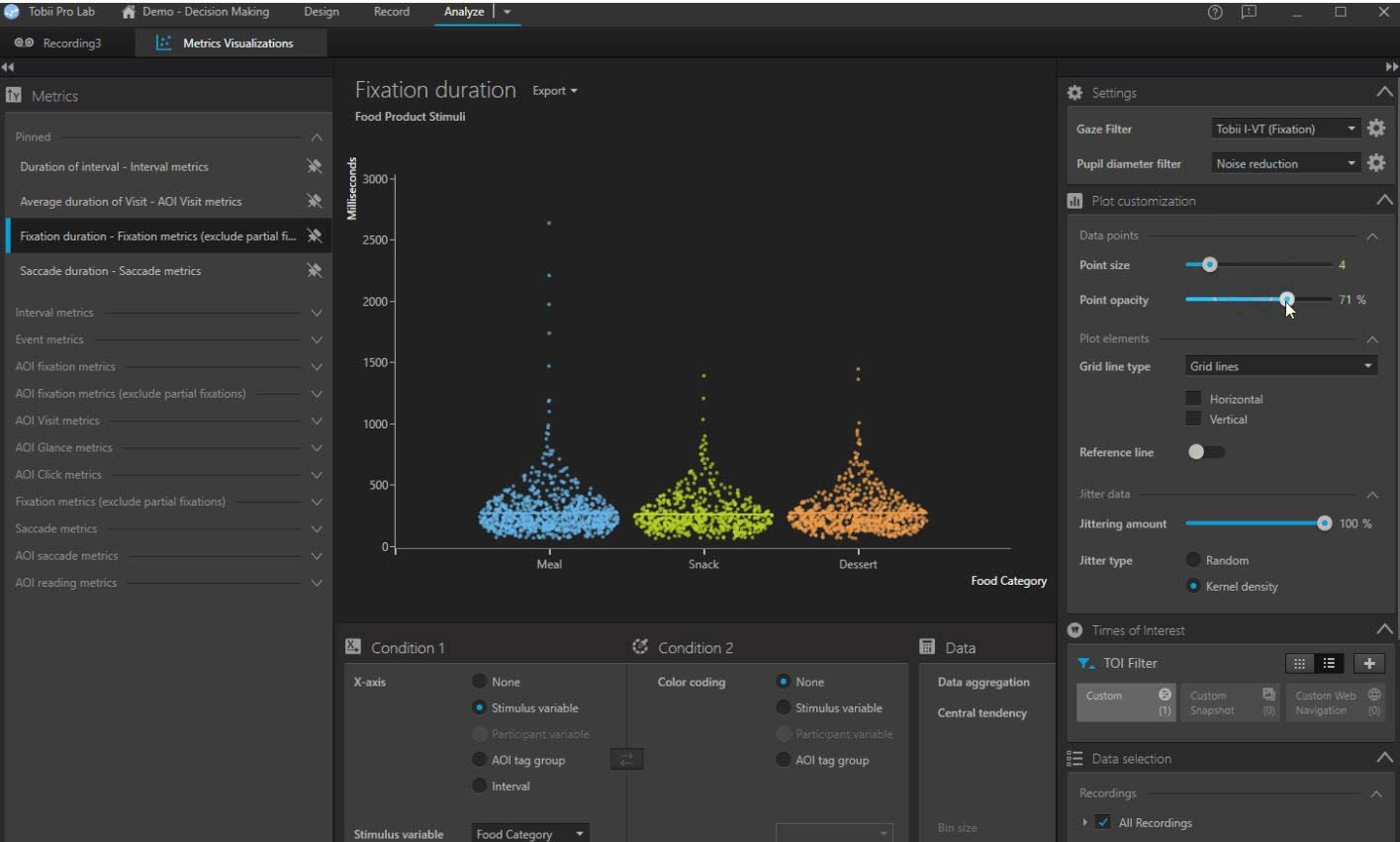 Tobii Pro Lab visualization demo