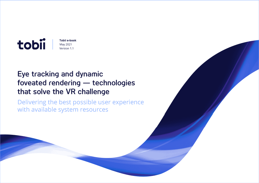 Front cover of ebook about Tobii's solution for foveated rendering