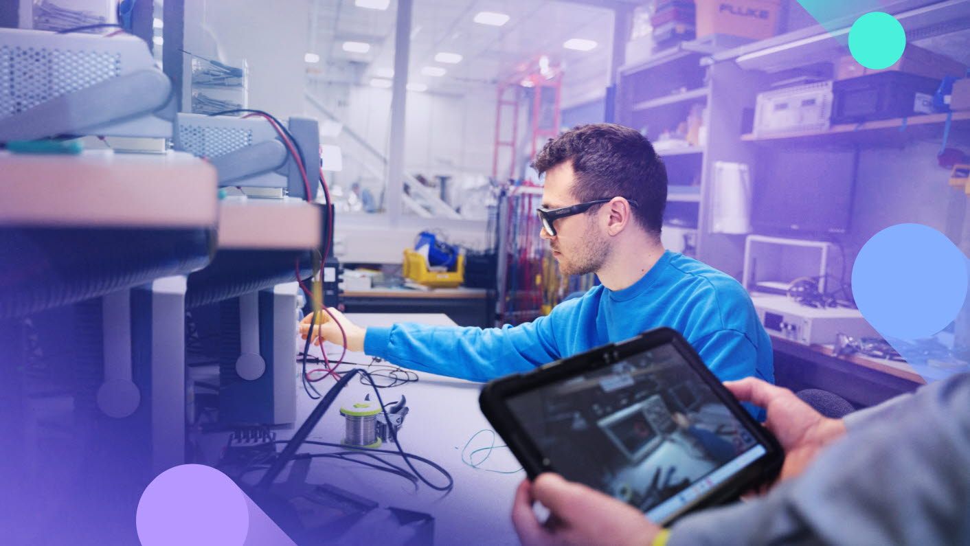 Man working on a machine