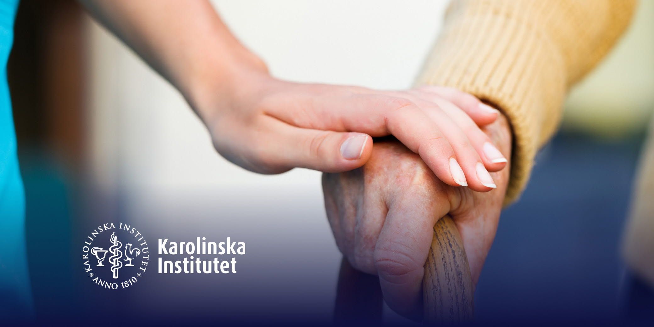 Older person getting help from a nurse