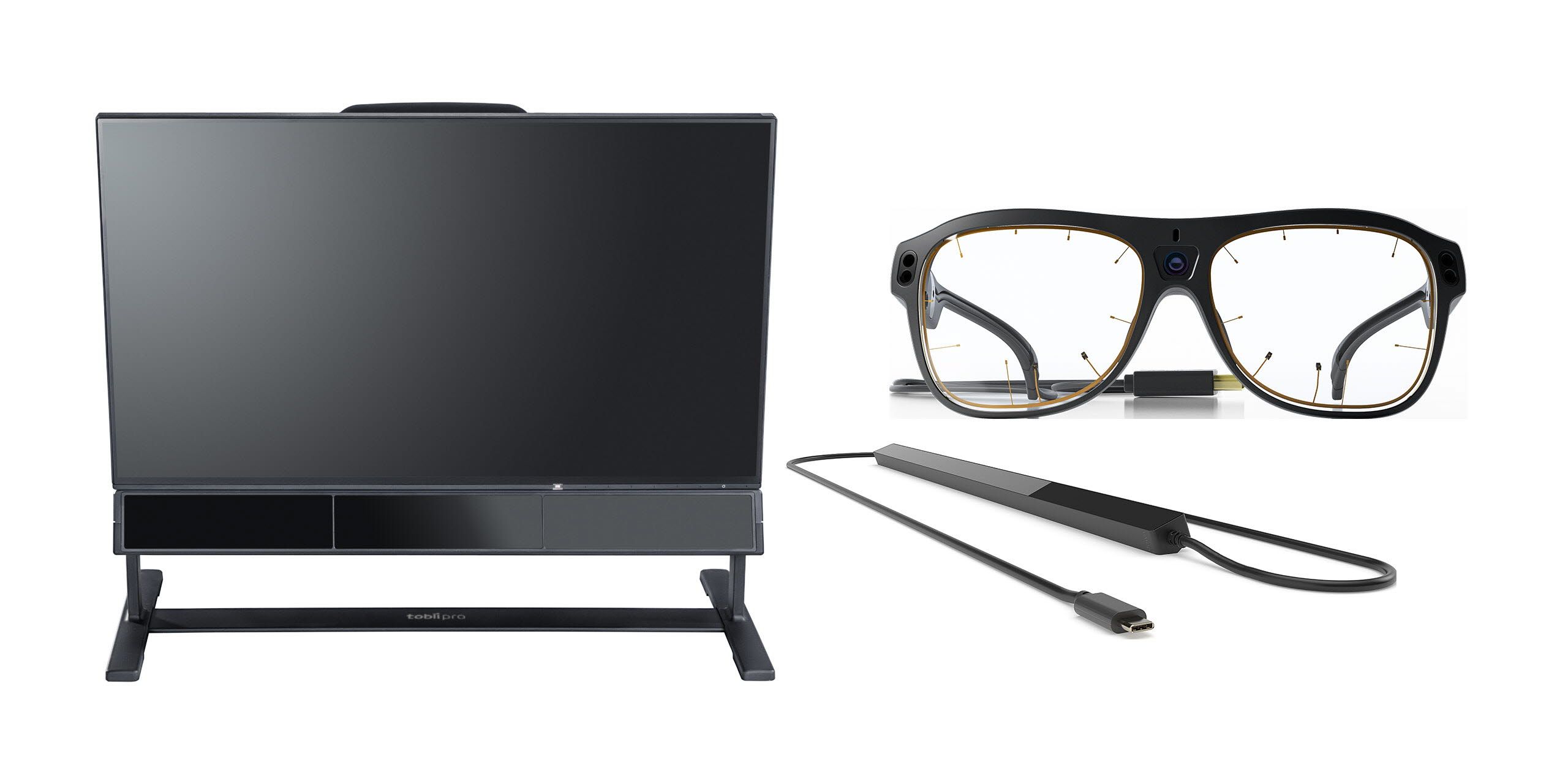 Tobii Pro products Fusion, Spectrum and Glasses 3