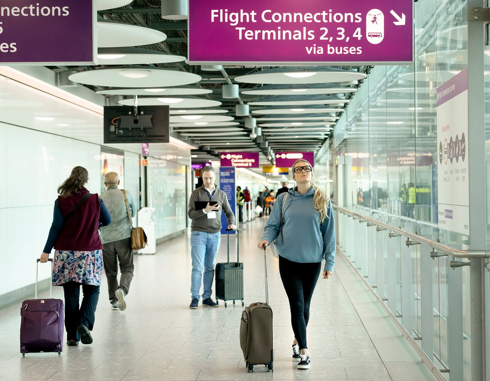 Wayfinding at Heathrow airport