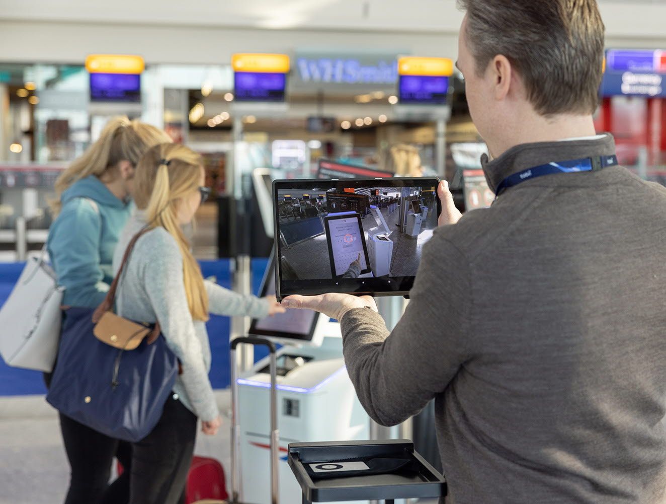 Tobii Pro Glasses 3 used at Heathrow airport