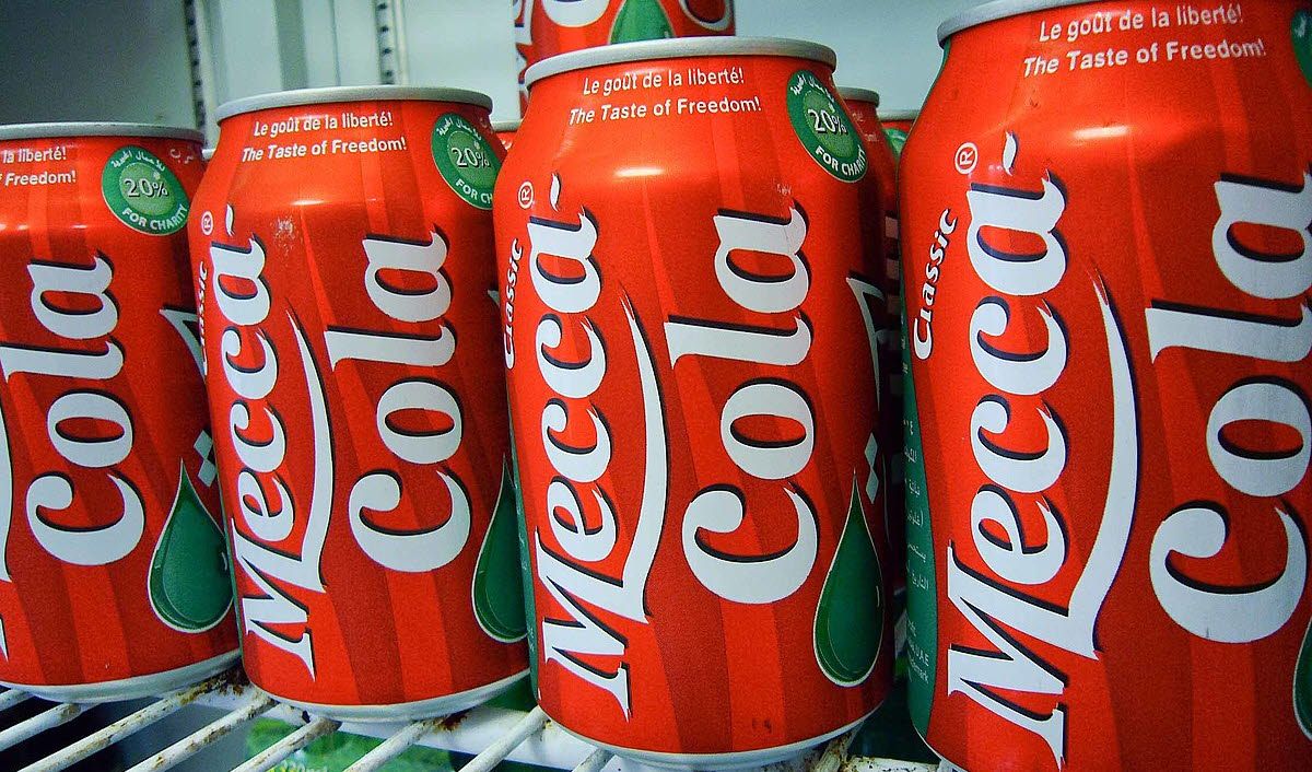 Mecca cola cans